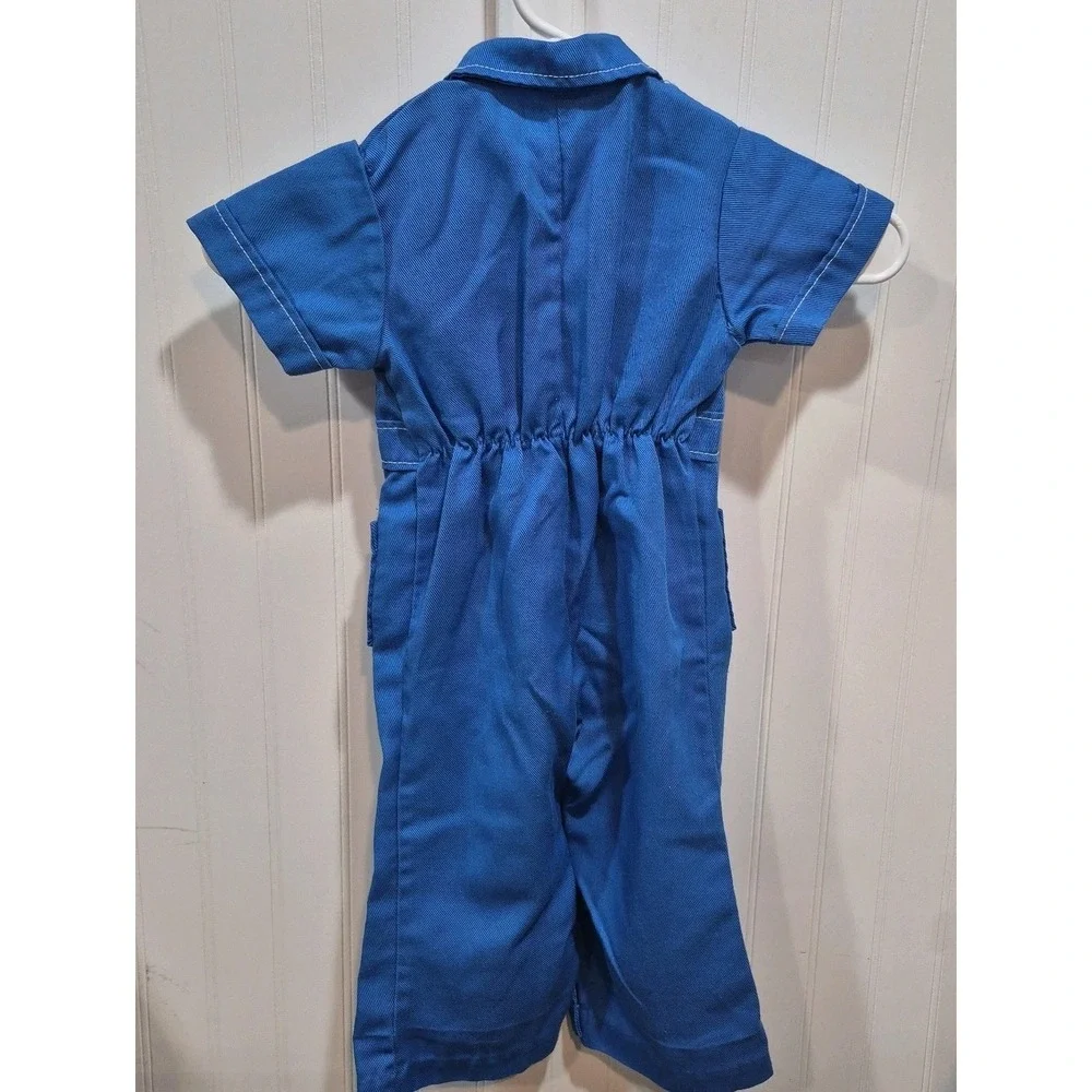 Vintage Boys Coverall/Astronaut Suit Sports Theme READ